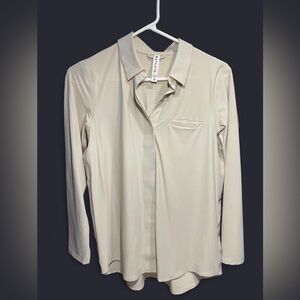 Athleta Beige Long Sleeve Top